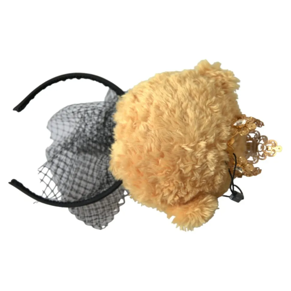 Teddy Bear Crystal Crown Hair Band Diadem