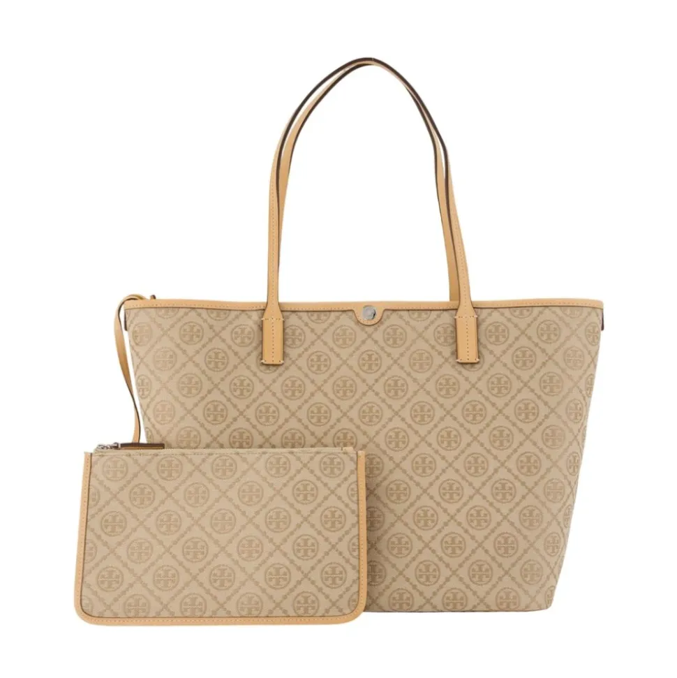 T Monogram Zip Tote