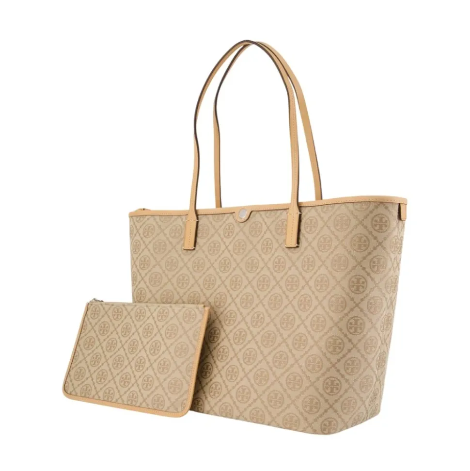 T Monogram Zip Tote