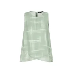 Top Asimmetrico in Chiffon di Viscosa