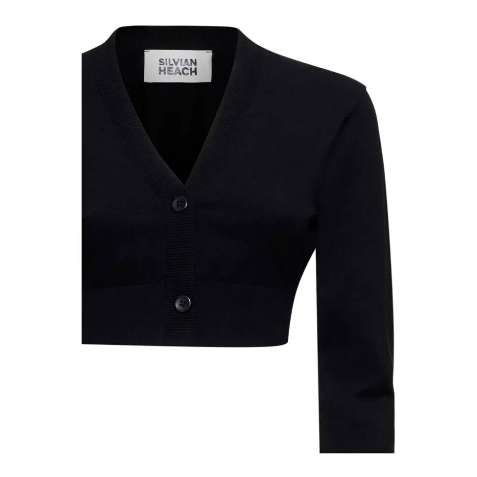 Top crop con scollo a V