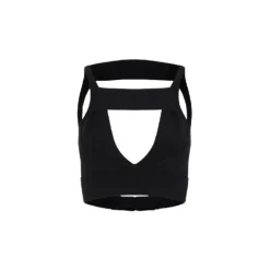 Top in Maglia con Dettagli Cut-out