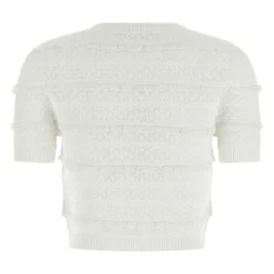 Top in maglia Pointelle
