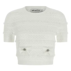 Top in maglia Pointelle