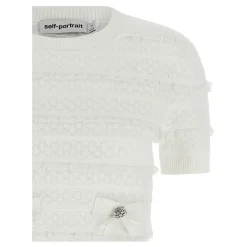Top in maglia Pointelle