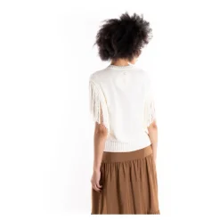 Top in maglia senza maniche