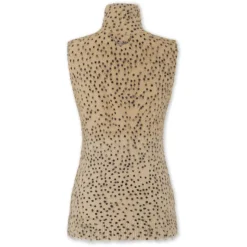Top senza maniche con stampa animalier