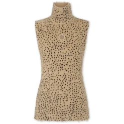 Top senza maniche con stampa animalier