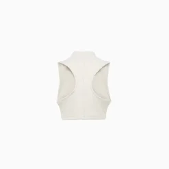 Top Smacchinato Senza Maniche Racerback a Costine
