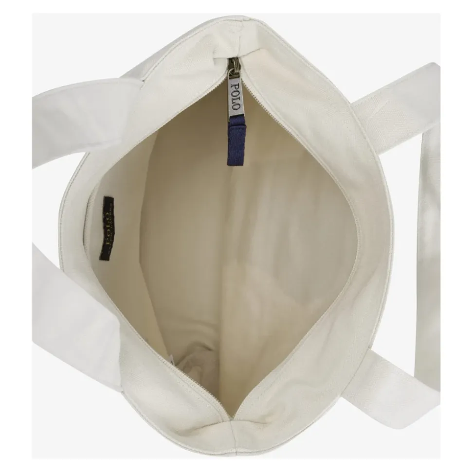 Tote in Cotone con Stampa Orsetto