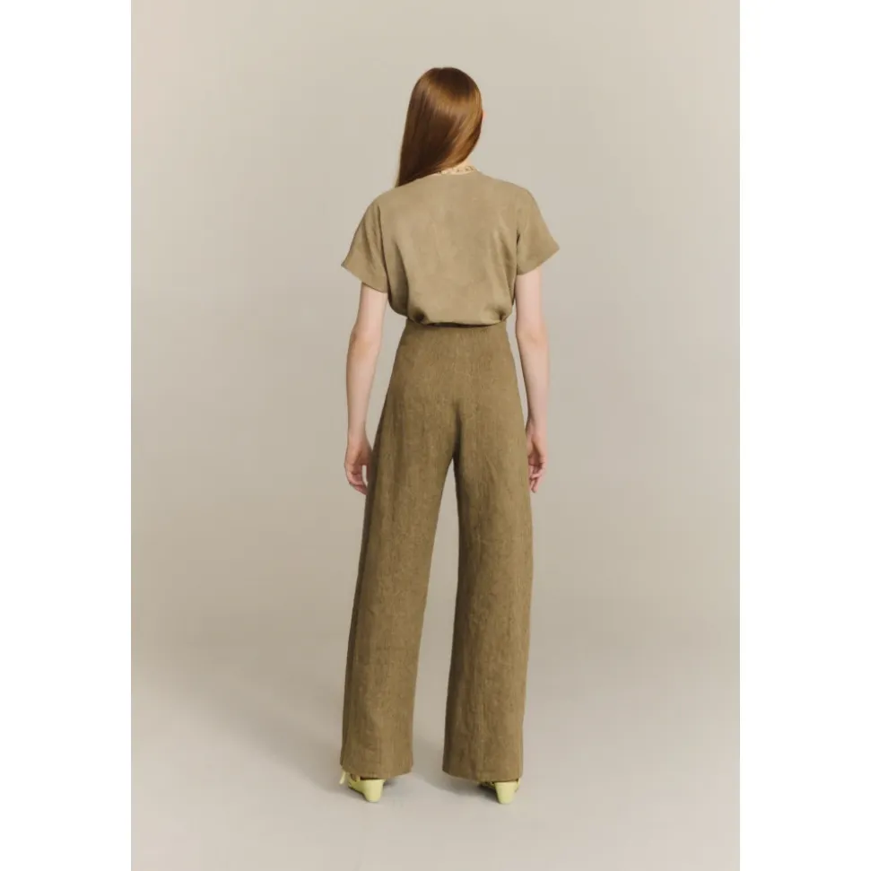 Trapani High-Waist Wide Trousers