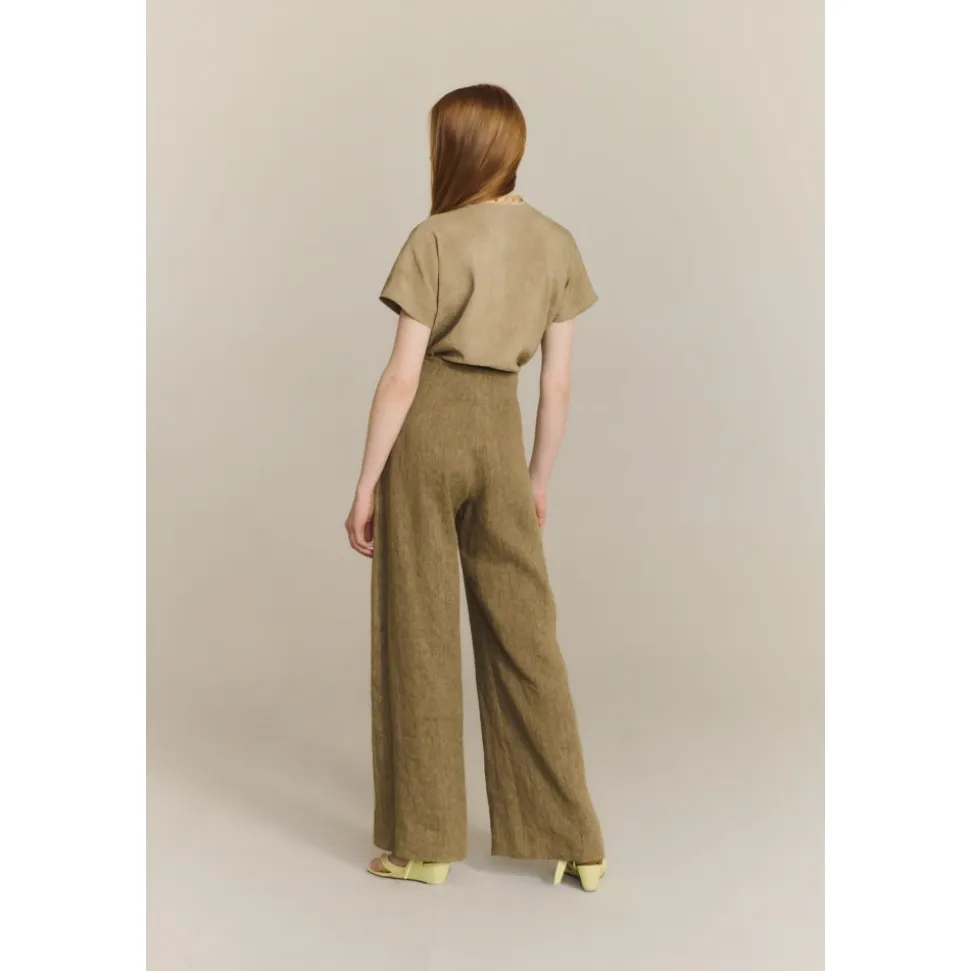 Trapani High-Waist Wide Trousers