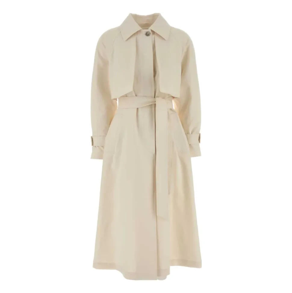 Trench Coat in Fresco Tessuto Crinkle