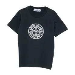 T-shirt a maniche corte con dettaglio bussola e girocollo