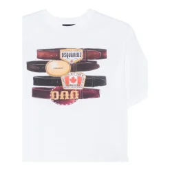 T-shirt a maniche corte con girocollo e logo