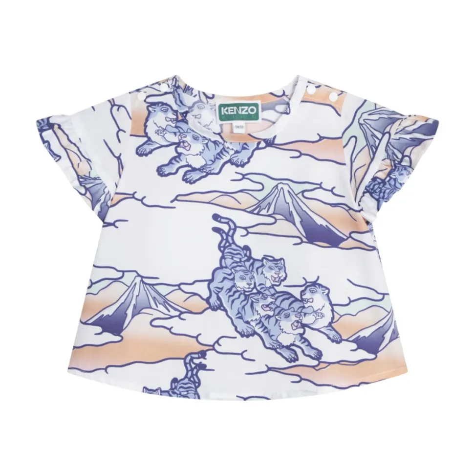T-shirt a Maniche Corte in Cotone