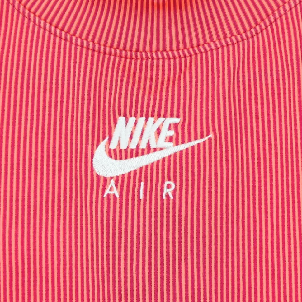 T-shirt a maniche lunghe a coste bicolore