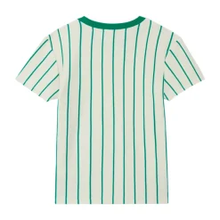 T-Shirt a Righe in Cotone