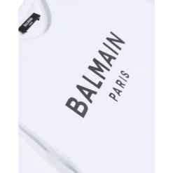 T-shirt bianca con logo nero