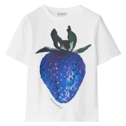 T-shirt bianca con stampa frontale