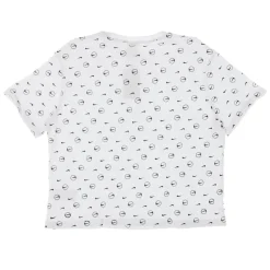 T-shirt Boyfriend con Stampa Integrale
