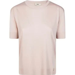 T-Shirt Con Bordi Continui