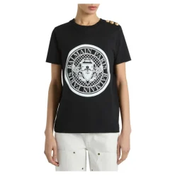 T-shirt con 3 bottoni
