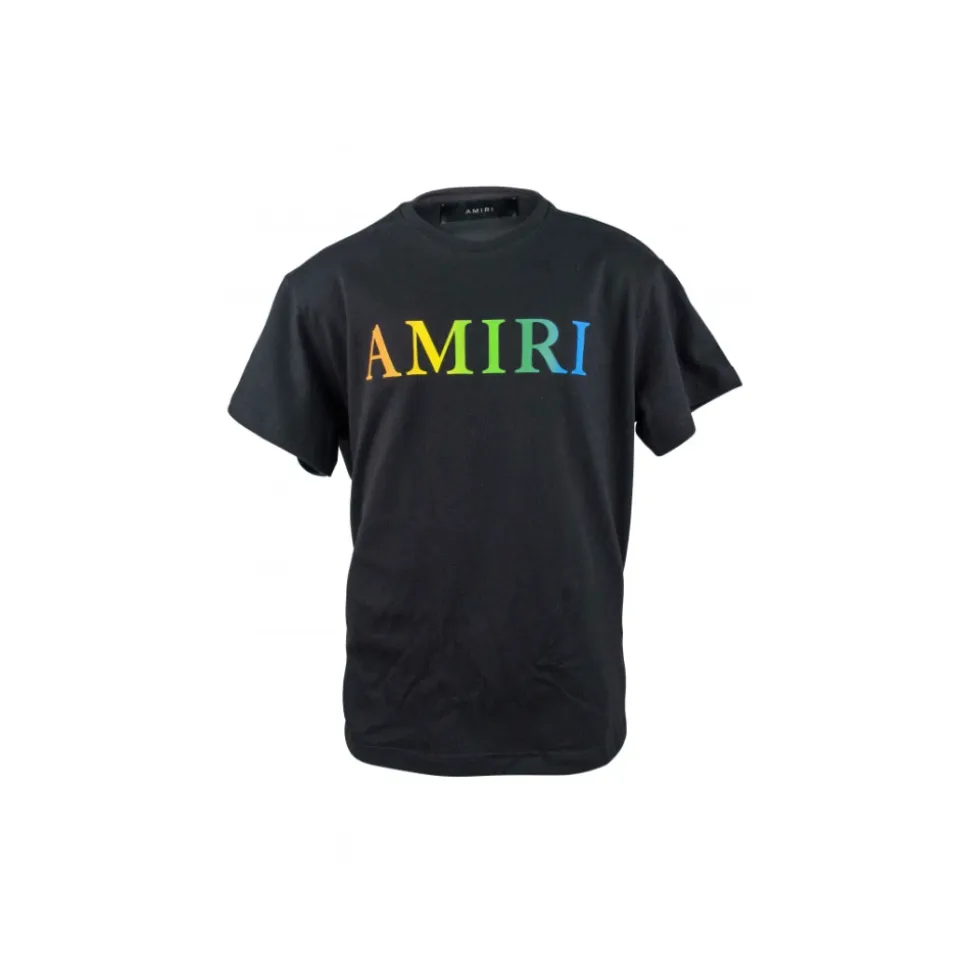 T-shirt con logo arcobaleno