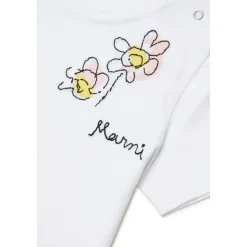 T-shirt con logo floreale