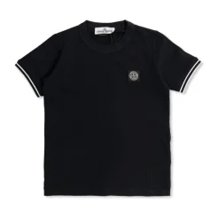 T-shirt con patch logo