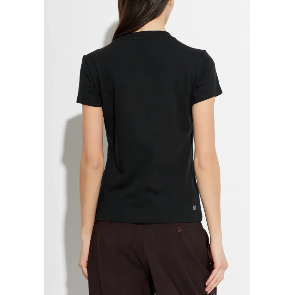 T-shirt con patch logo