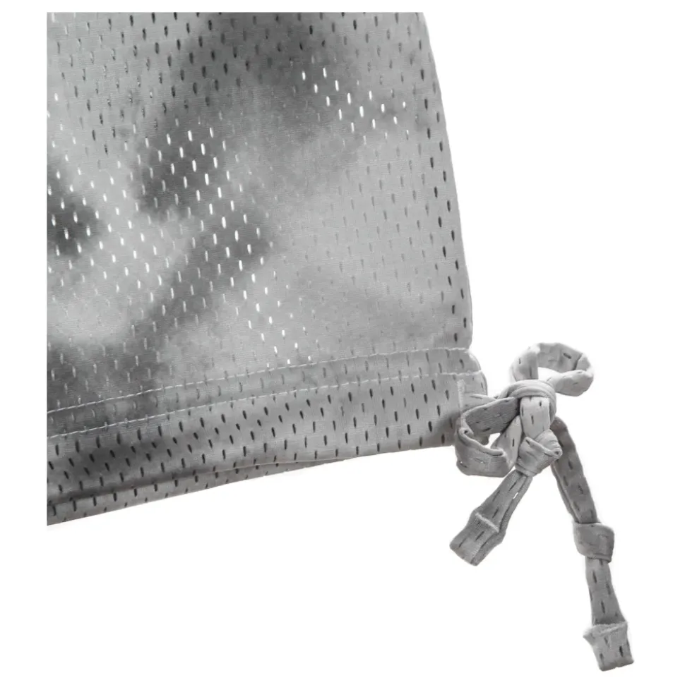 T-Shirt Girocollo in Mesh a Maniche Corte