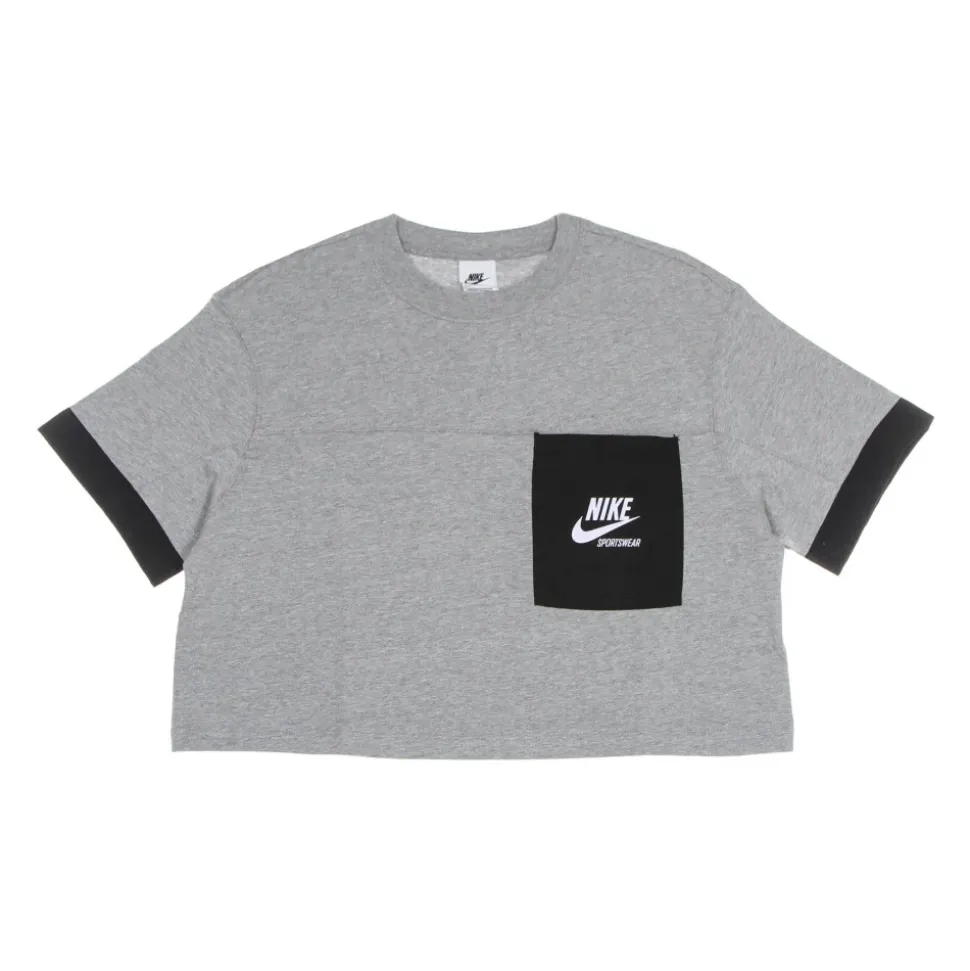 T-Shirt Heritage Cropped a Collo a Girocollo