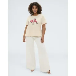 T-shirt in Cotone con Stampa