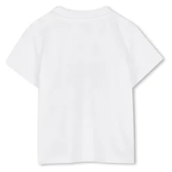 T-shirt in cotone con stampa logo Tigre