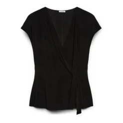 T-shirt in jersey con incrocio