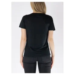T-shirt in lino con scollo a V Eloise