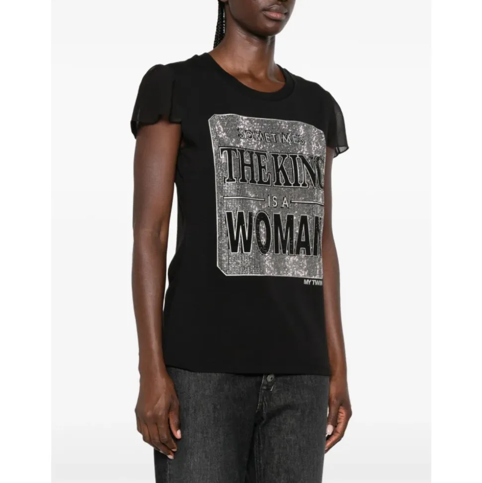 T-shirt Logo Strass