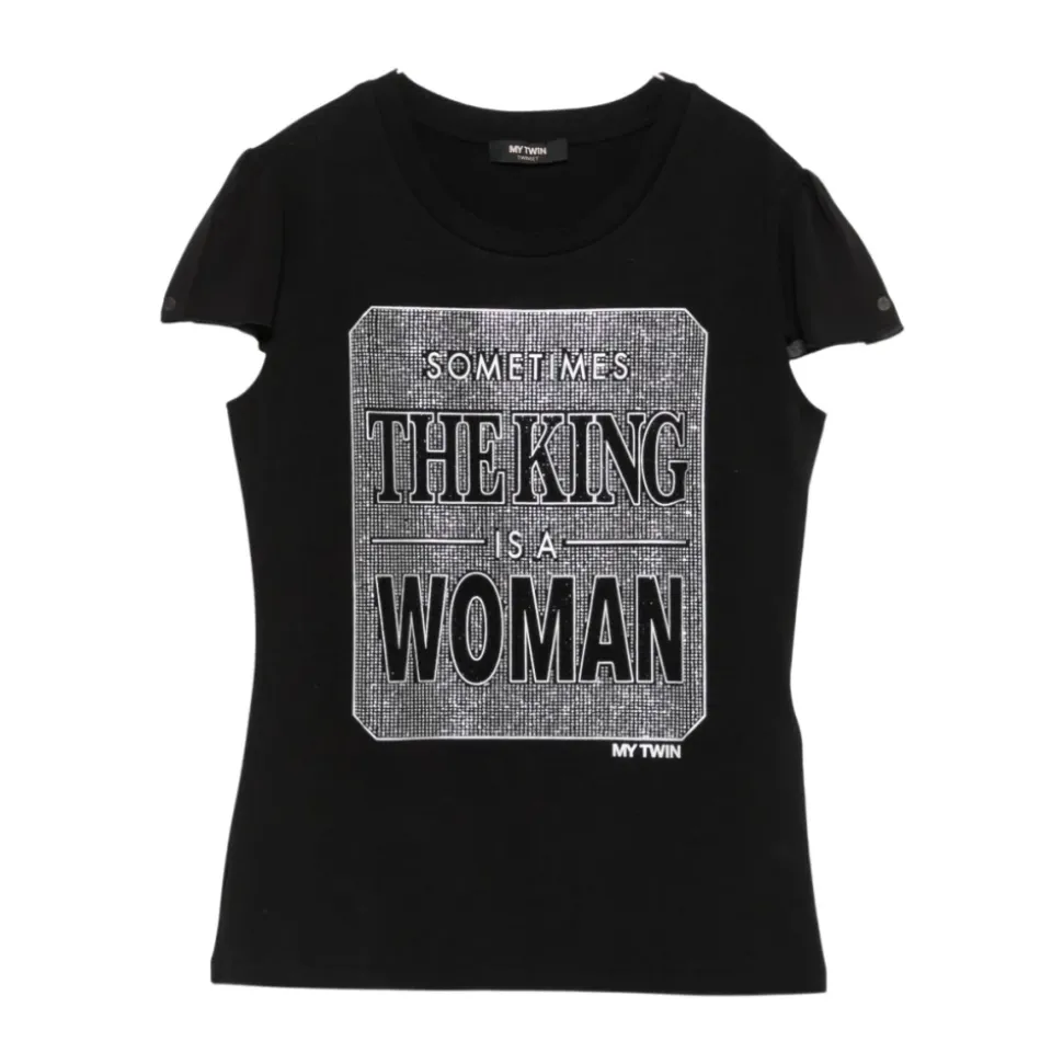 T-shirt Logo Strass