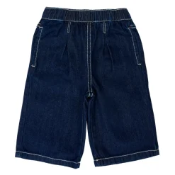 Tuta in Felpa Denim con Ricamo di Papavero
