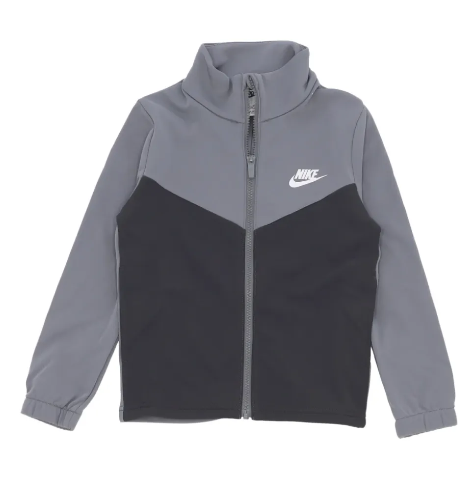 Tuta sportiva con zip intera in grigio/anthracite/bianco