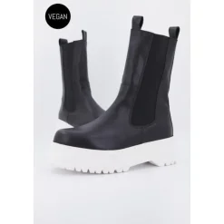 Vegan Elastic Chelsea Boots