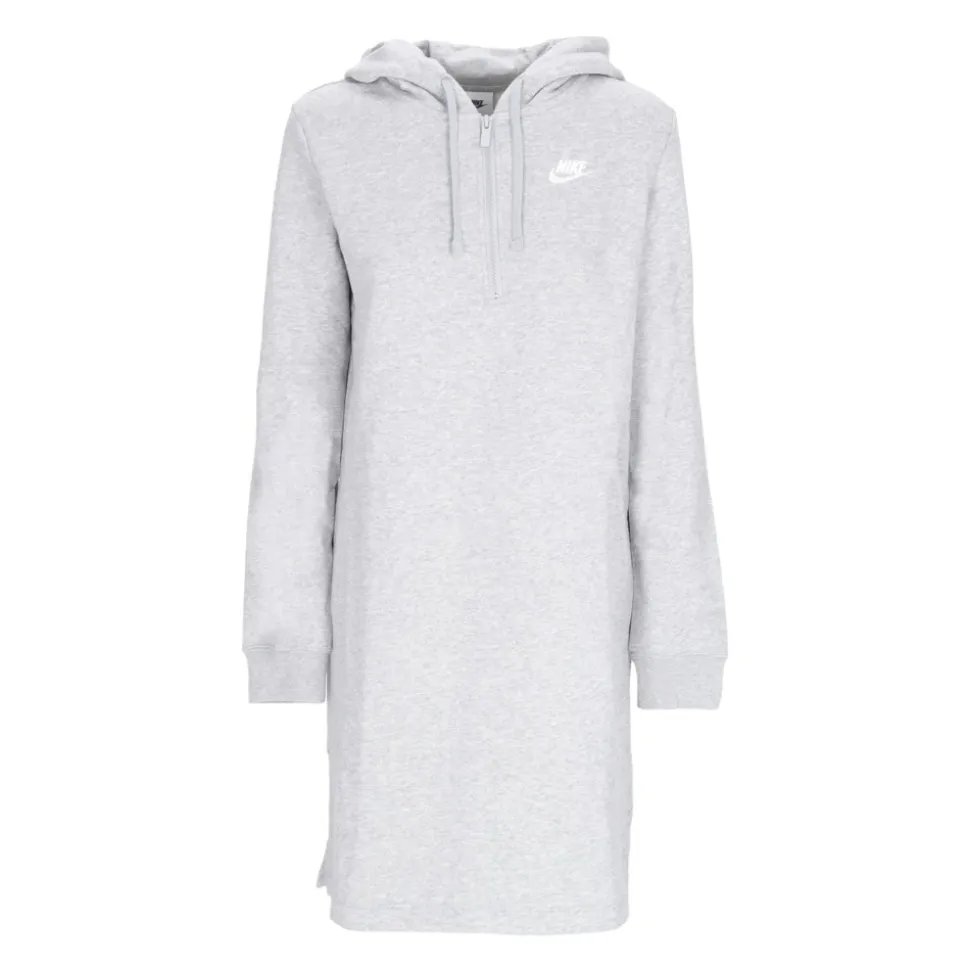 Vestito felpa sportivo con spacco laterale