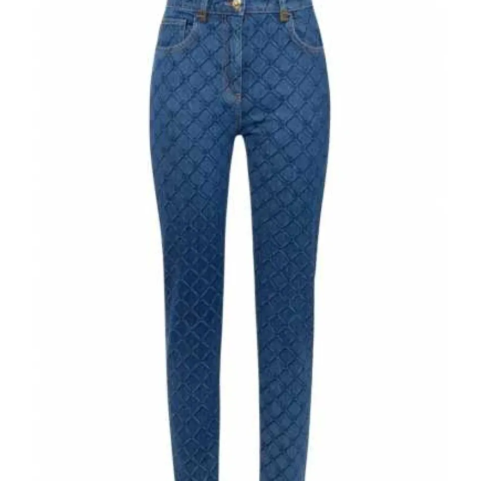Vintage Blu Slim Logo Jeans