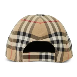 Vintage Check Reversible Cotton Cap