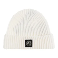 Wool Beanie with Logo Patch
