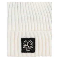 Wool Beanie with Logo Patch