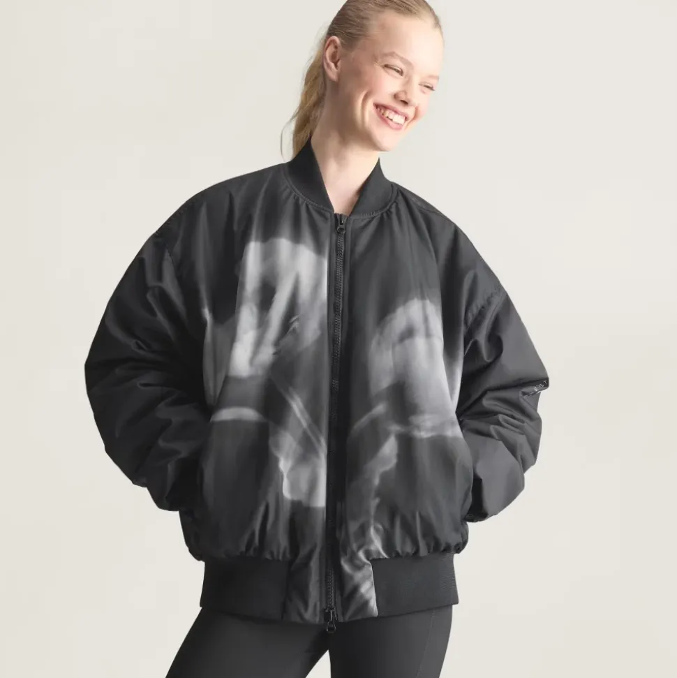 Woven Bomber Printed