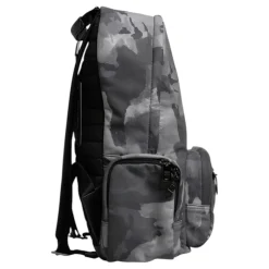 Zaino grigio in camuffamento con logo