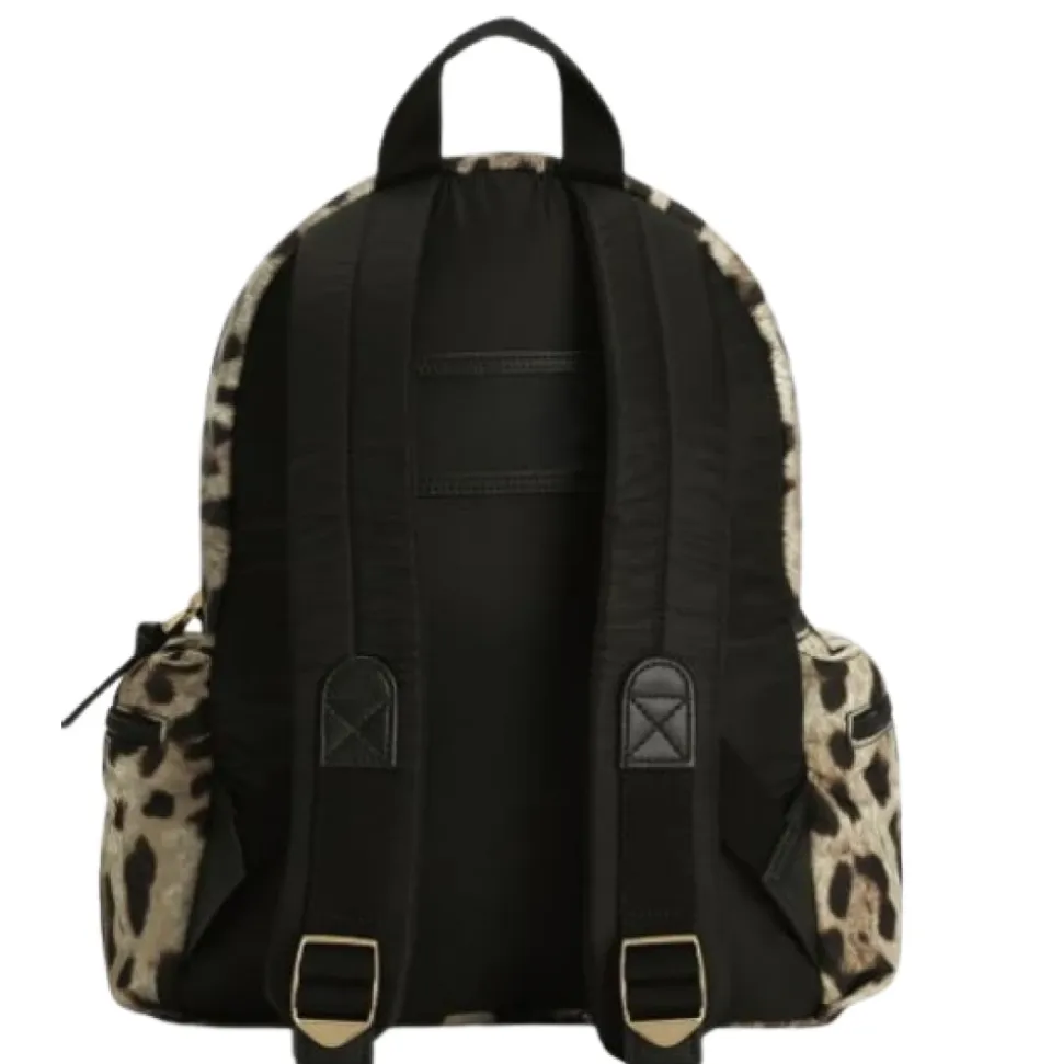 Zaino in nylon con stampa Leo